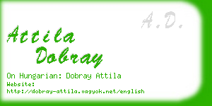 attila dobray business card
